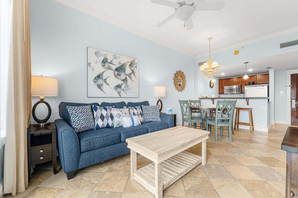 Living room with sleeper sofa