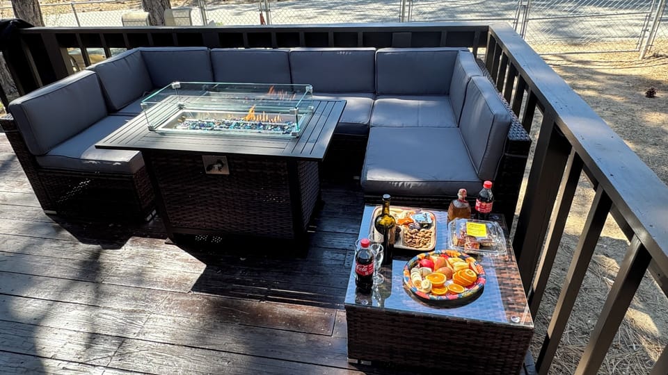 Fire pit outside