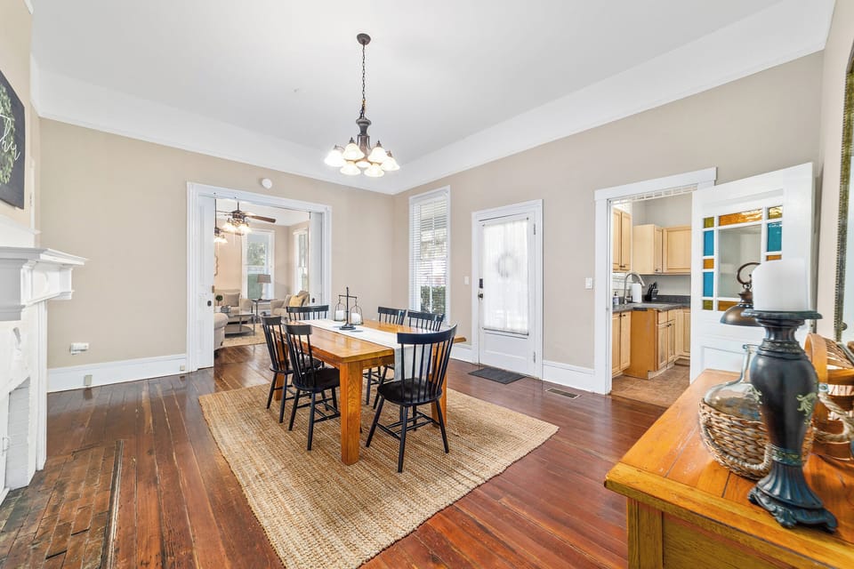 Simple, inviting dining space made for shared meals and easy conversation.