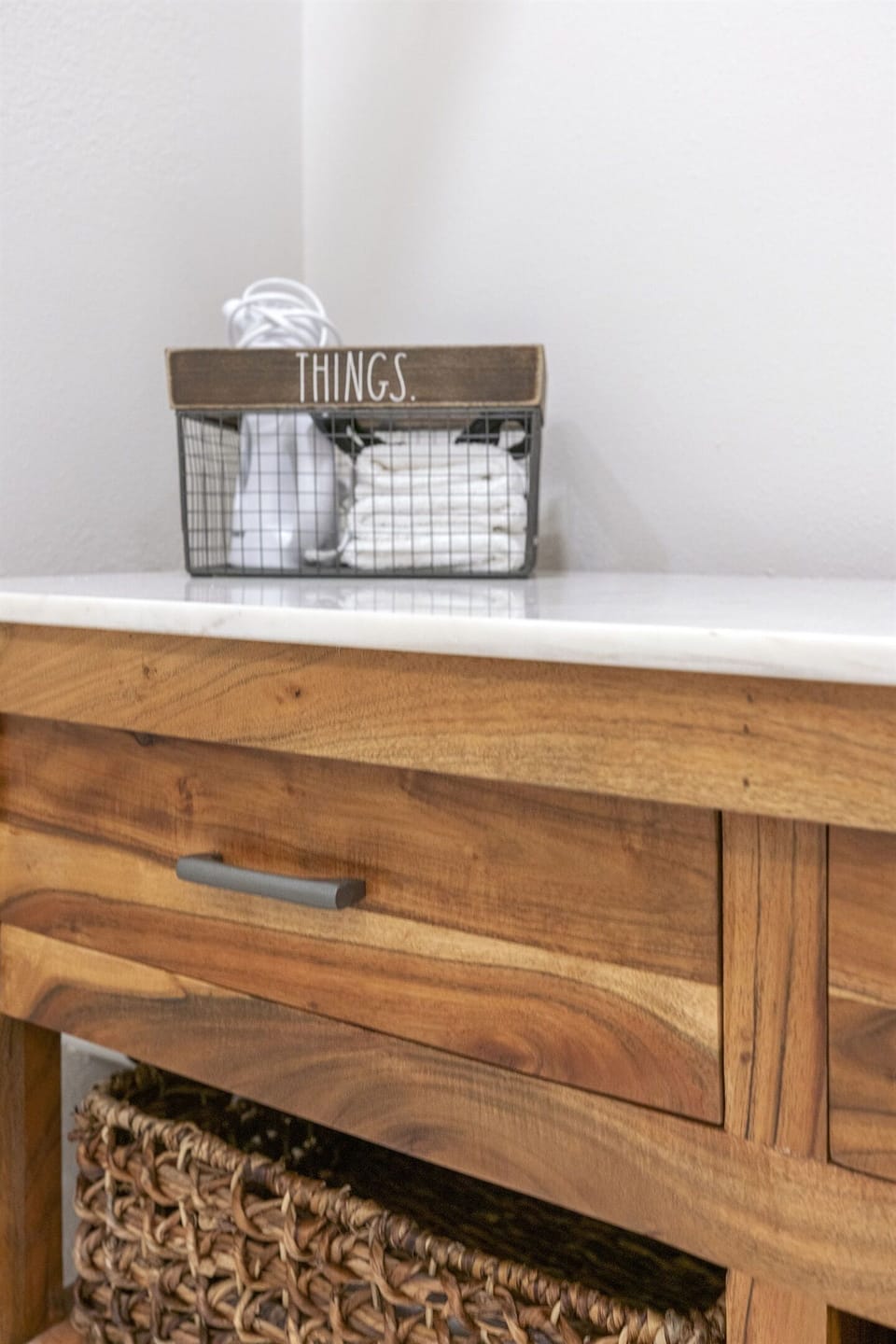 Bathroom storage spaces