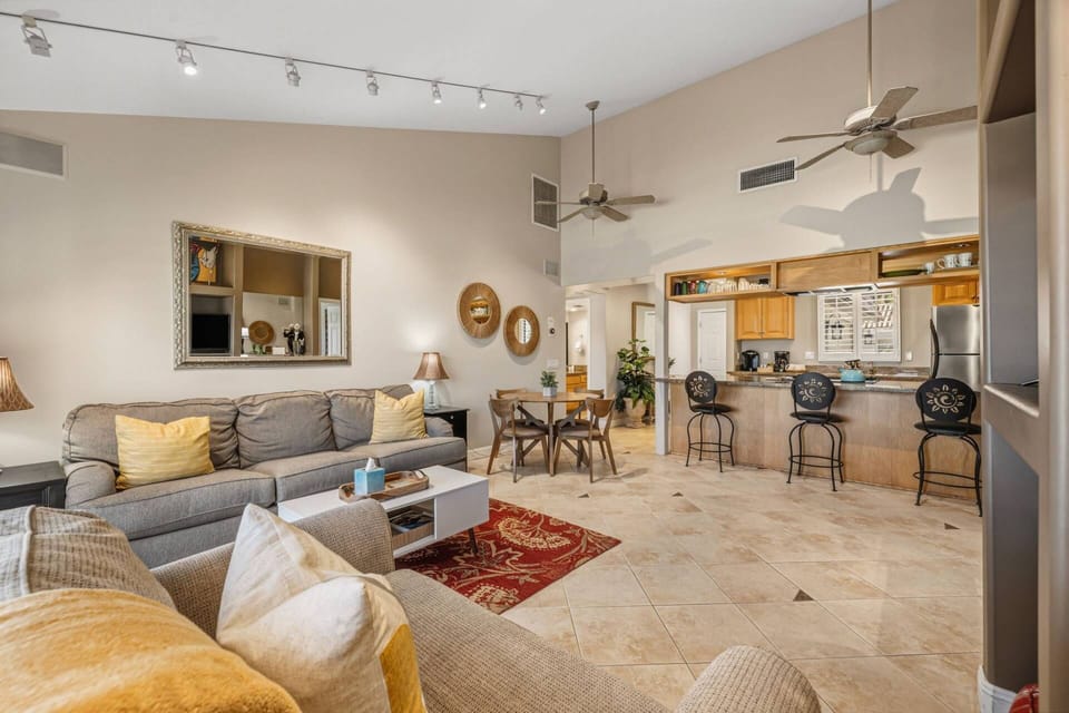 Cheerful living area perfect for unwinding or entertaining guests.
