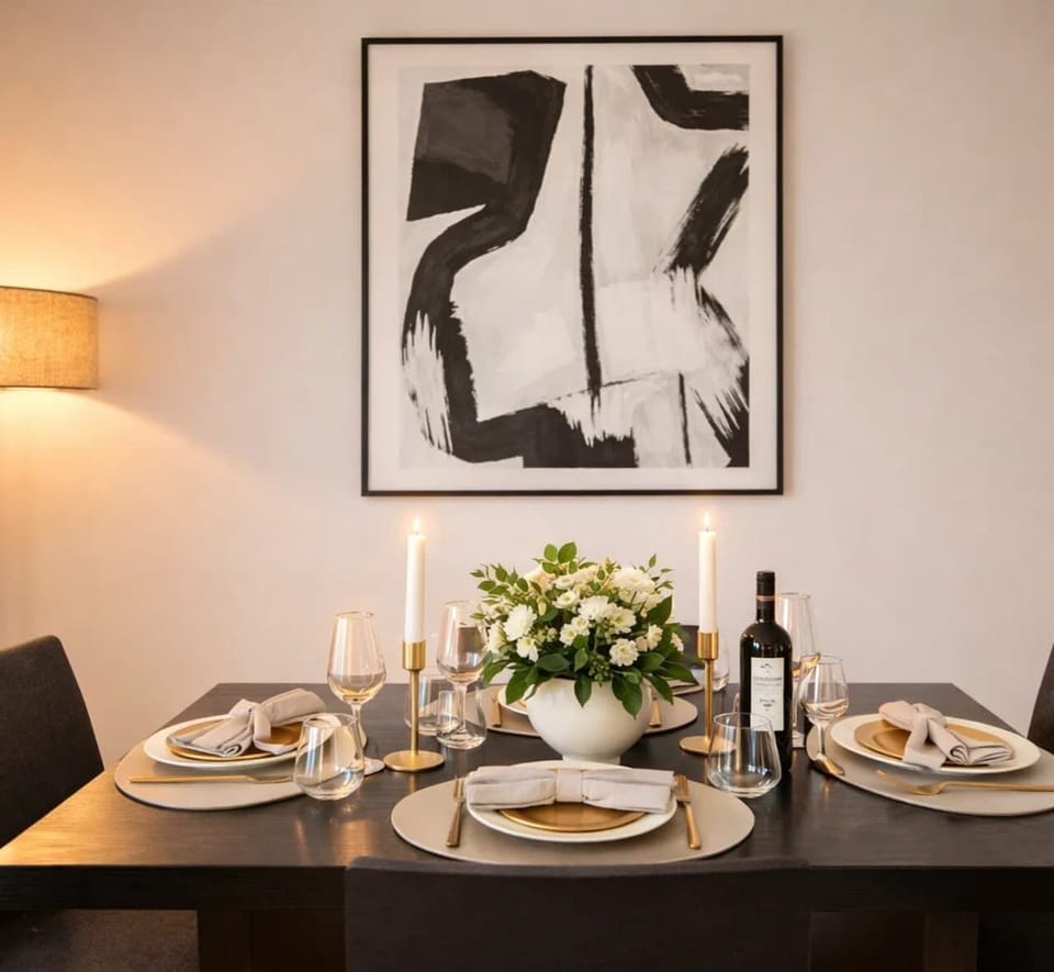 Savor meals in style – a well-dressed dining table.
