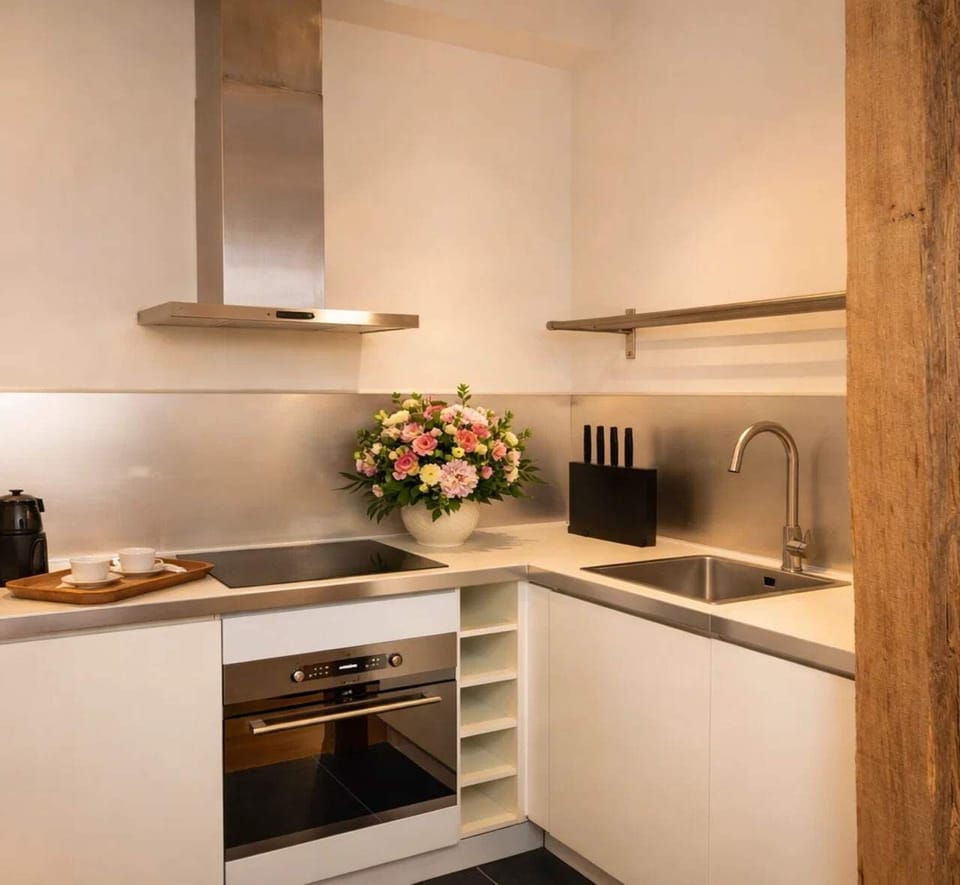 Modern kitchen with all the essentials for a delightful cooking experience
