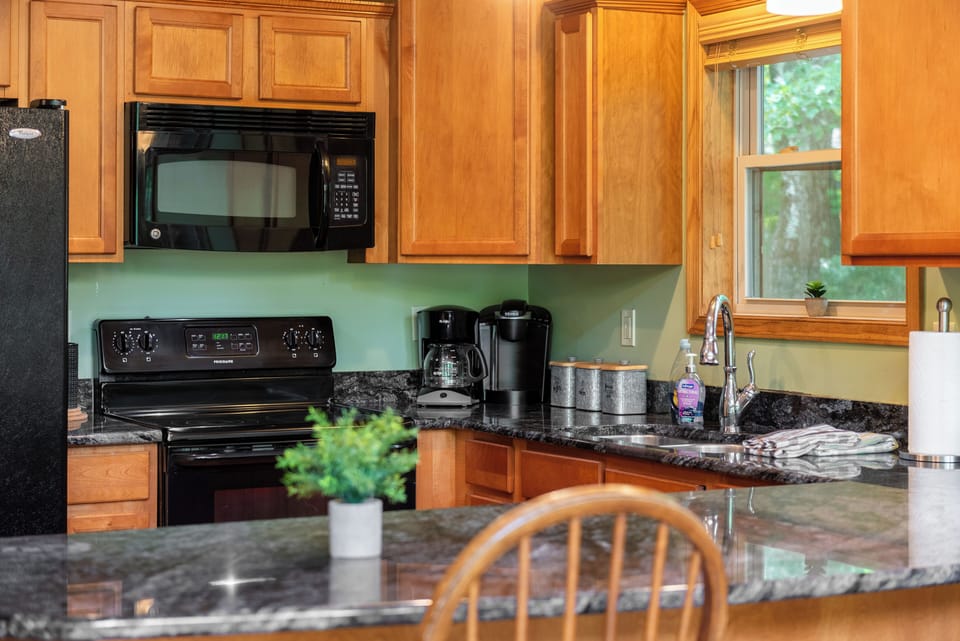 Fully equipped kitchen for your favorite home-cooked meals.
