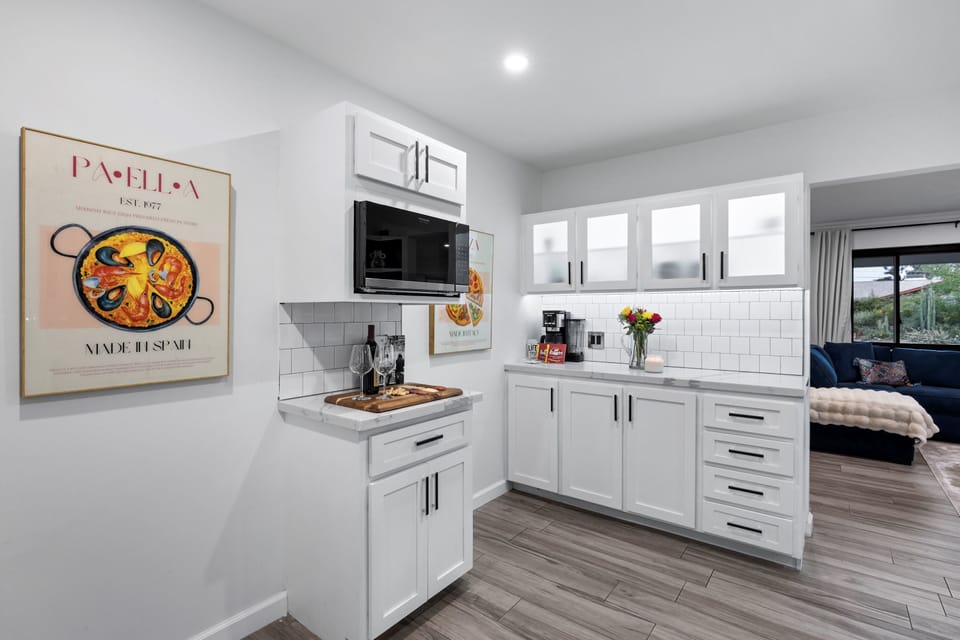 Another view of the kitchen area.