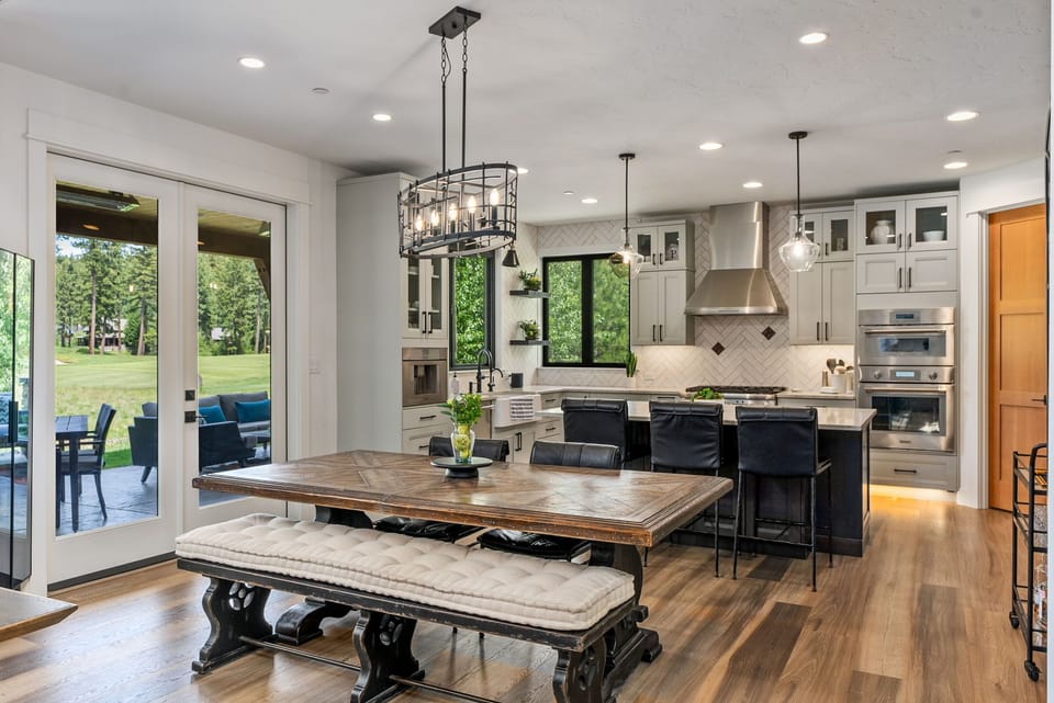 Elevate your dining experience in this luxurious and sophisticated high-end dining area