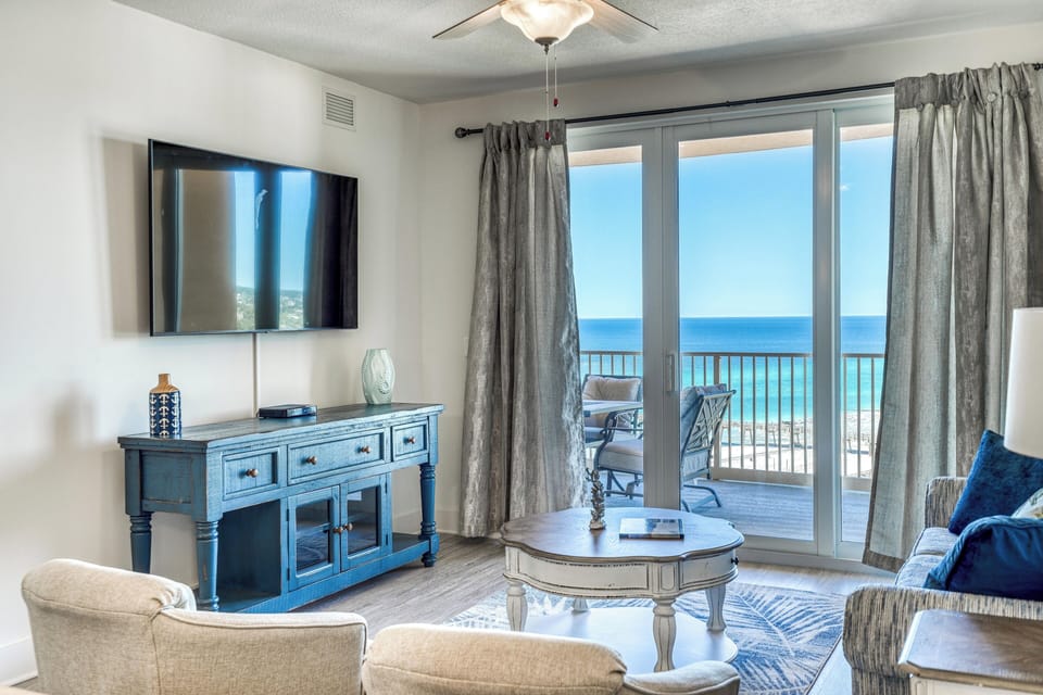 Views of the gulf from the living room