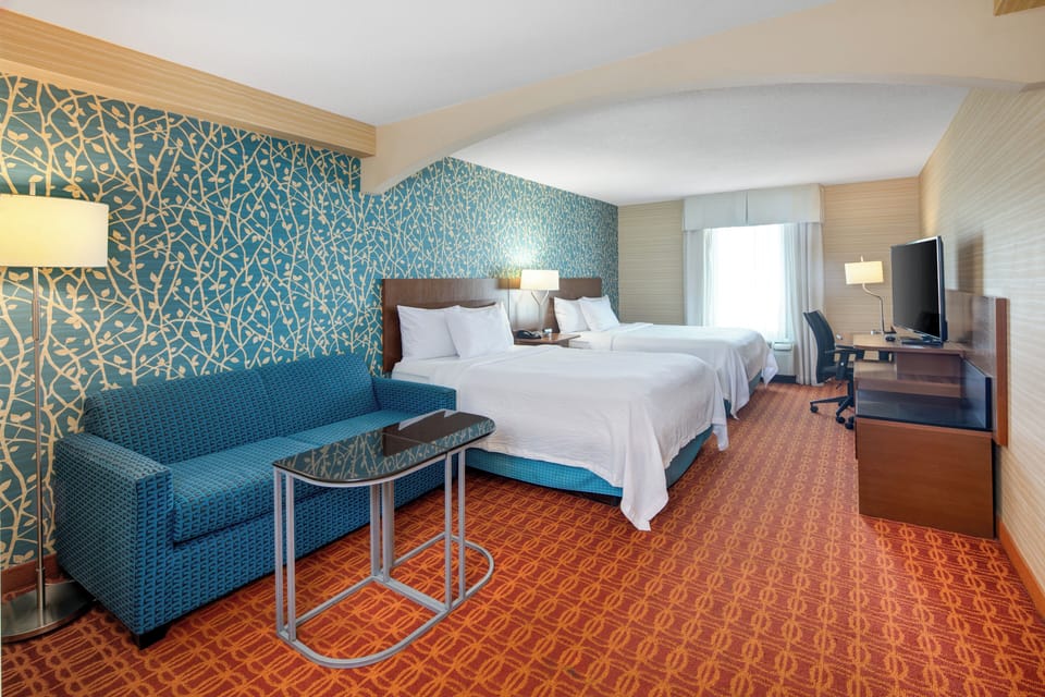 Room, 2 Queen Beds | Premium bedding, pillowtop beds, in-room safe, desk