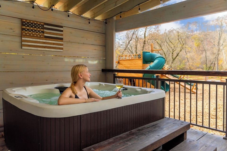 Enjoy a relaxing dip in the jacuzzi tub all year round. Custom built space for the tub is right in your backyard. 