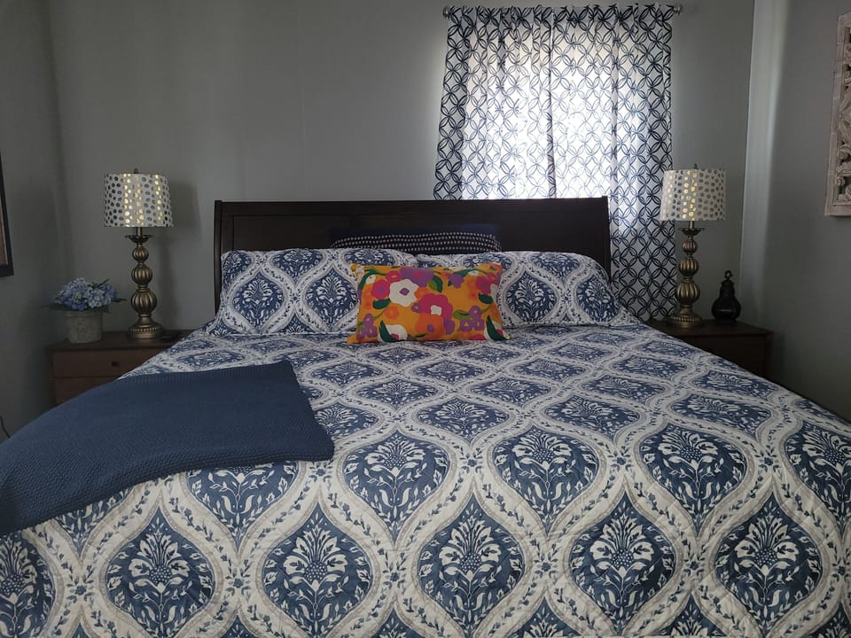 Master Bedroom..New Stearns & Foster king mattress , New smart TV, double closet