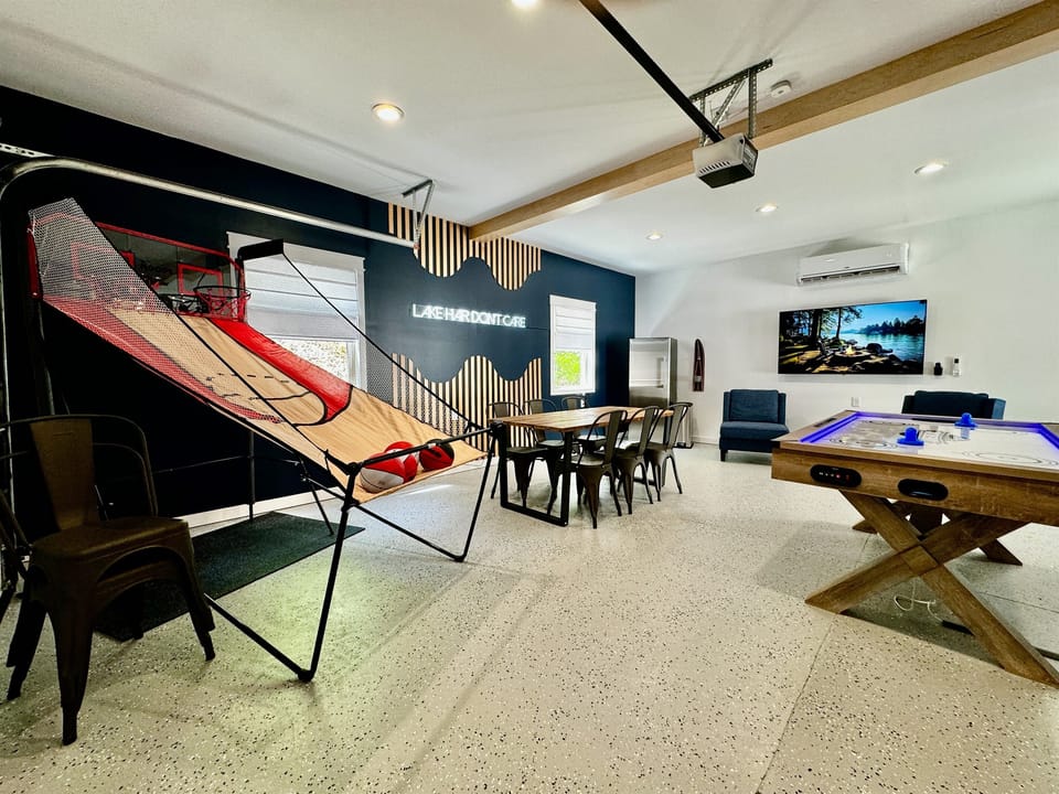Detached game room with second living space — a favorite for kids and teens
