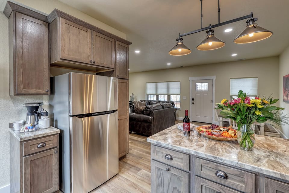 Fully equipped kitchens.