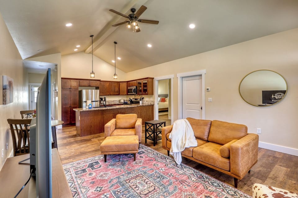 We hope you enjoy the open concept of The Calamity Jane Condominium.