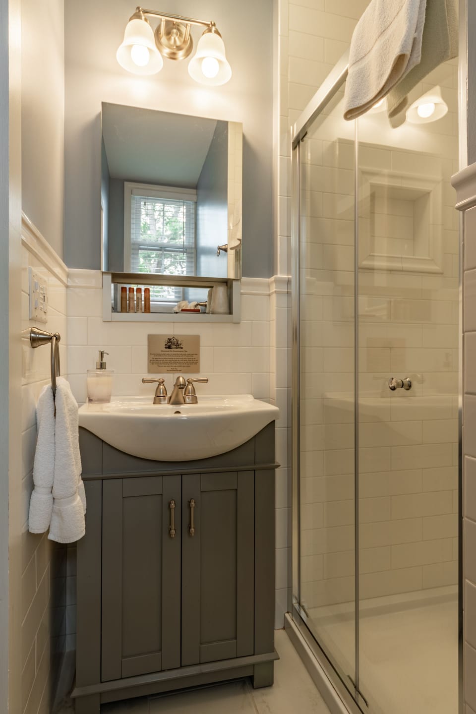 Treadwell Annex #2 - 1 Queen & Sleeper Sofa | Bathroom | Free toiletries, hair dryer, towels, soap