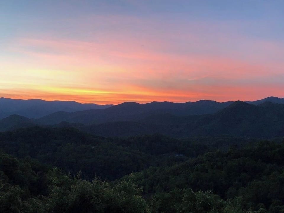 Sunsets over the Great Smoky National Park are hard to beat