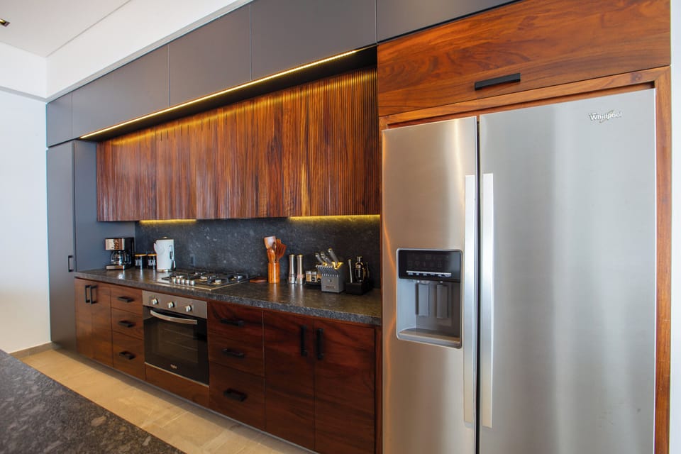 Cook up complete meals effortlessly with our well-equipped kitchen, stocked with all the essential cookware you need