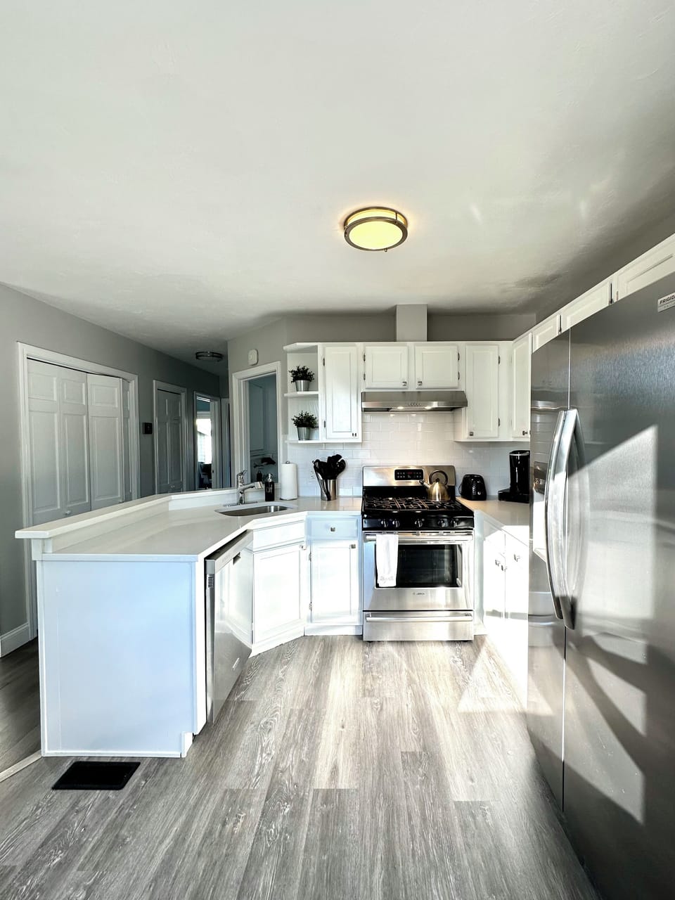 Kitchen/dining space on first level