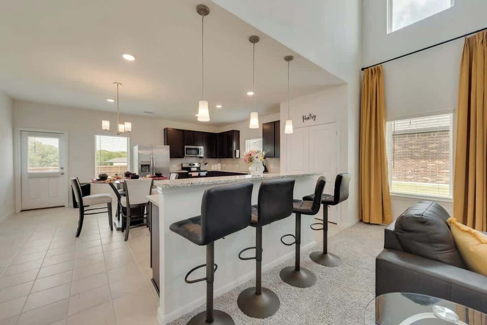 Bar Bar Stool High Chairs Wine Glasses Kitchen Storage 