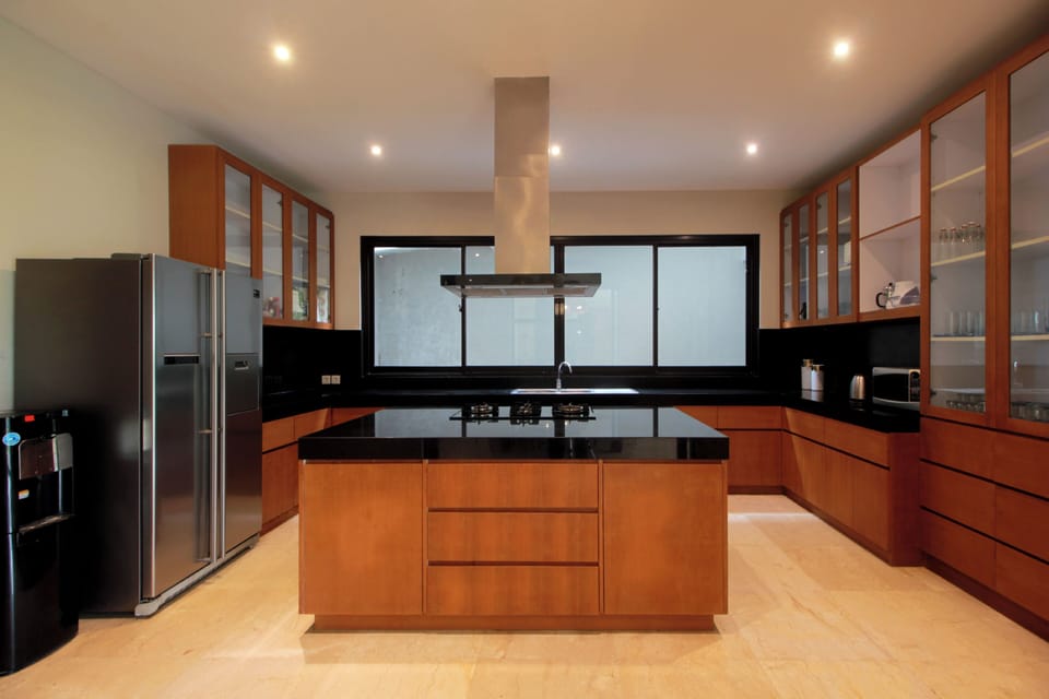 Villa, 4 Bedrooms, Private Pool, Sea View | Private kitchen | Cleaning supplies, kitchen islands