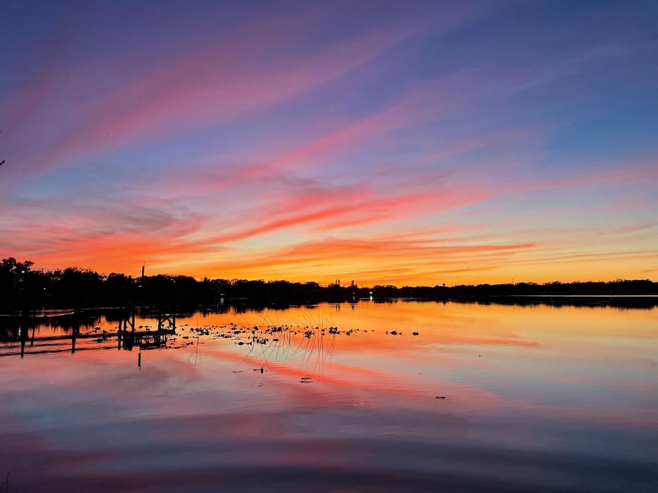 Lake sunset three