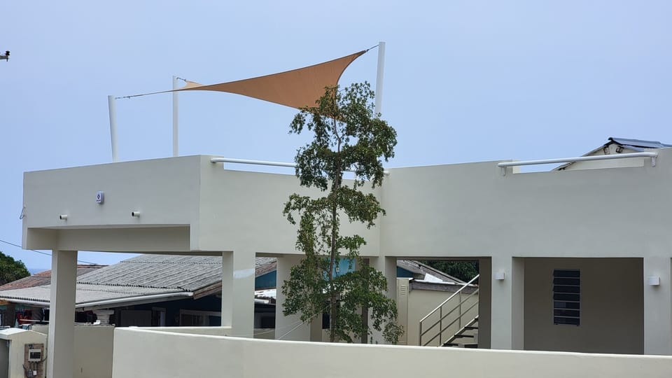 Garage and rooftop terrace