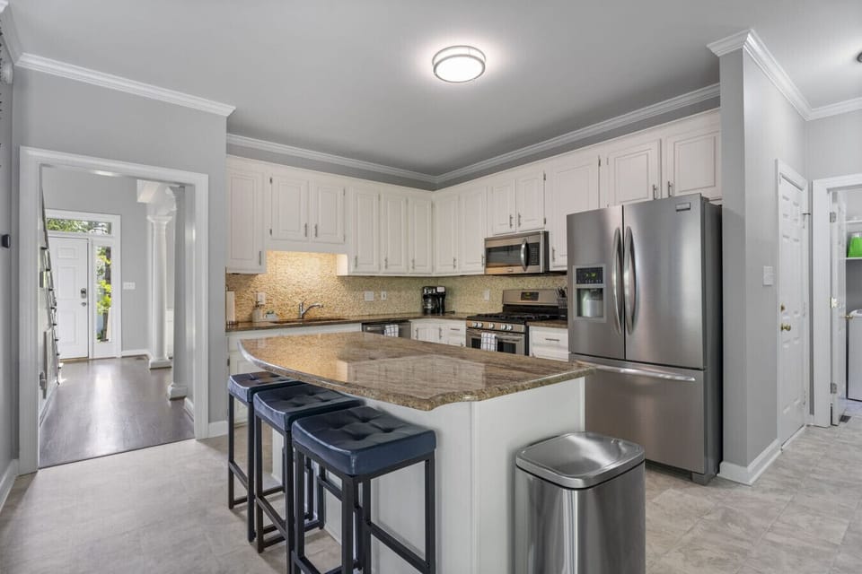 Large fully equipped kitchen