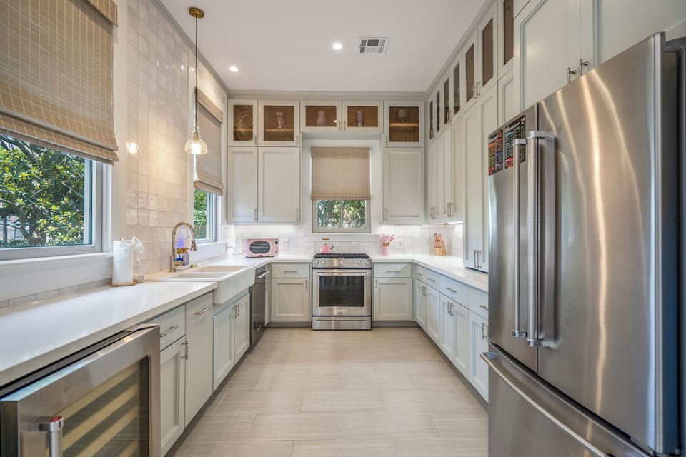 A full kitchen complete with all new appliances.