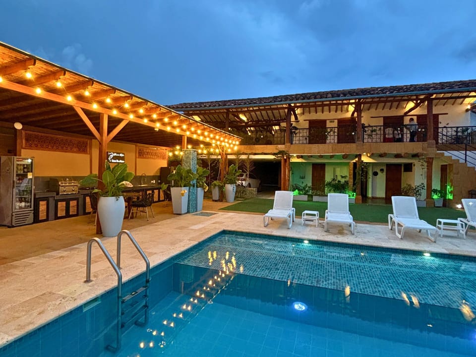 Rooftop pool