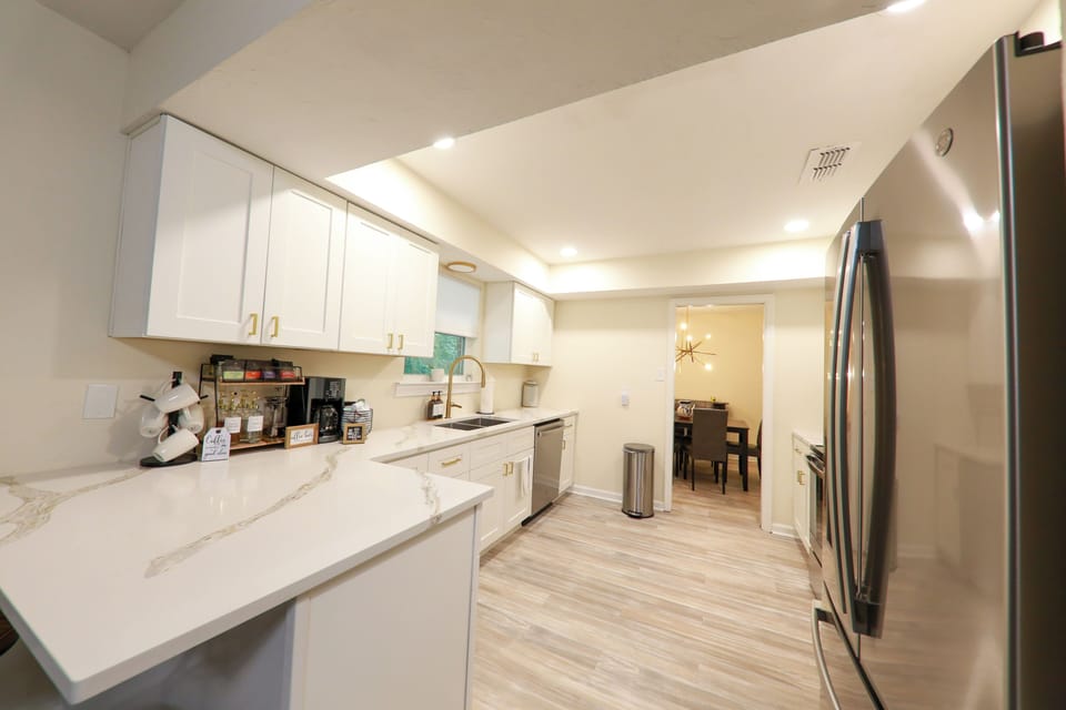 Indulge your culinary senses in this newly renovated kitchen.