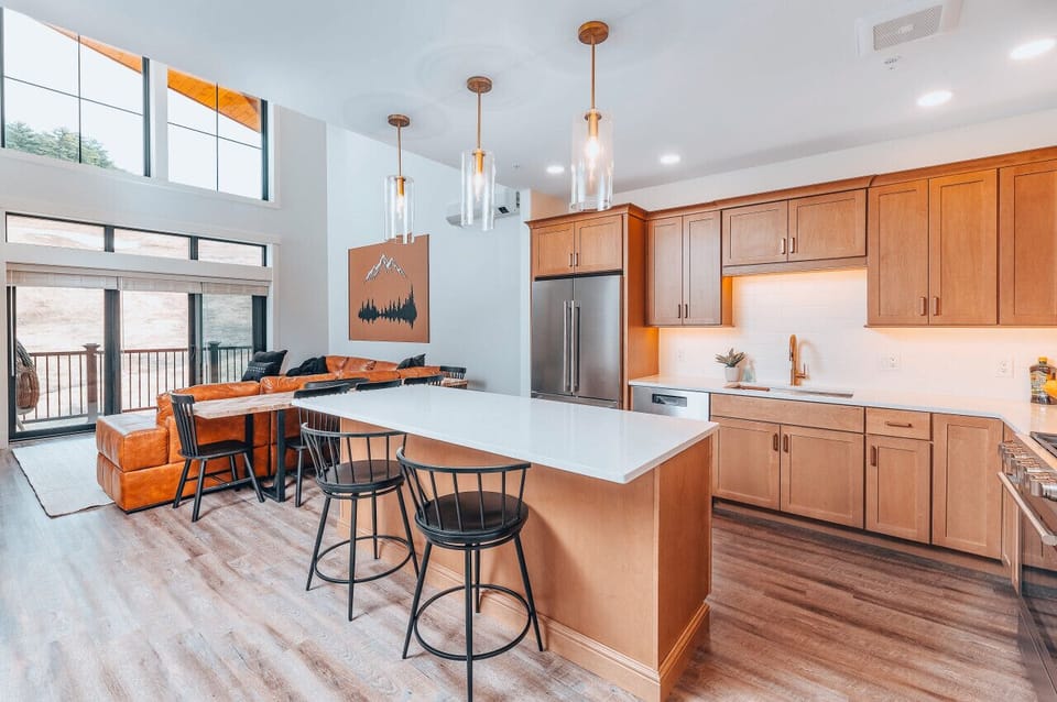 Seamless living and dining spaces for easy entertaining