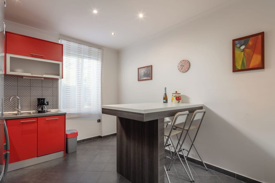 Family Apartment, 1 Bedroom, Microwave (Quiet City Apartment Dexa) | Private kitchen
