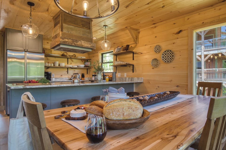 Gather around the dining table and enjoy your delicious meals.