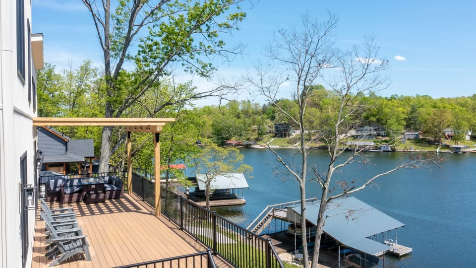 Private dock by the lake