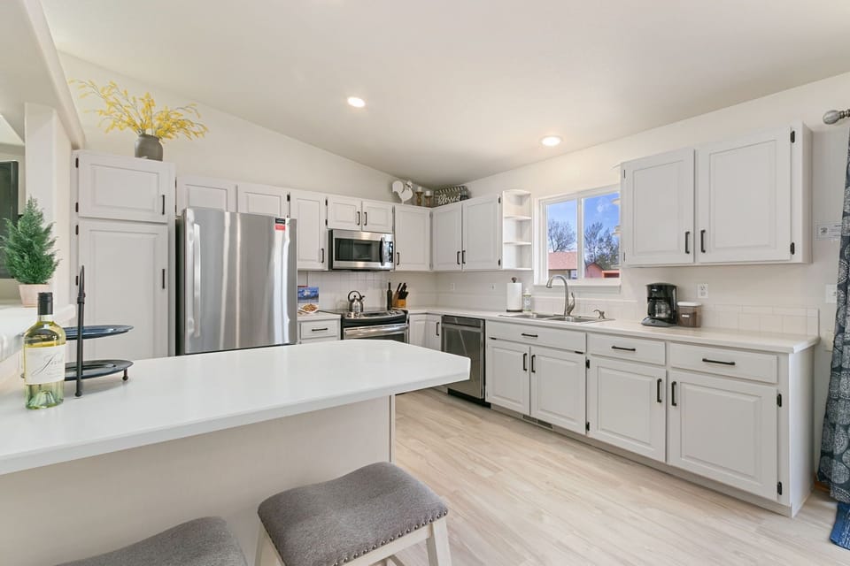 Spacious Kitchen | Breakfast Bar with Seating for 2!