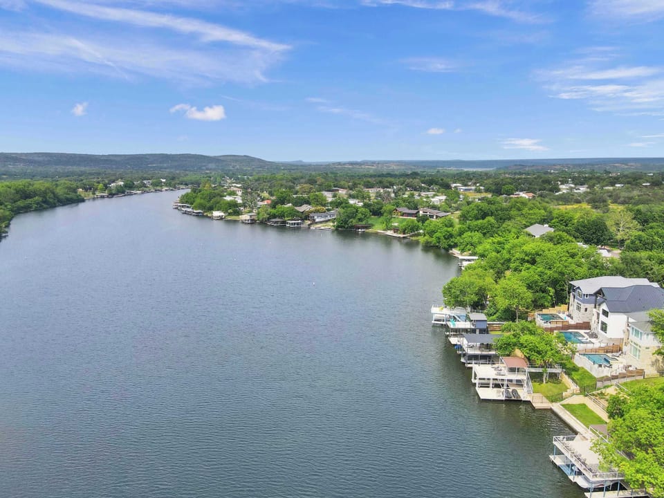 Located on the Widest Part of The Colorado River Arm of Lake LBJ