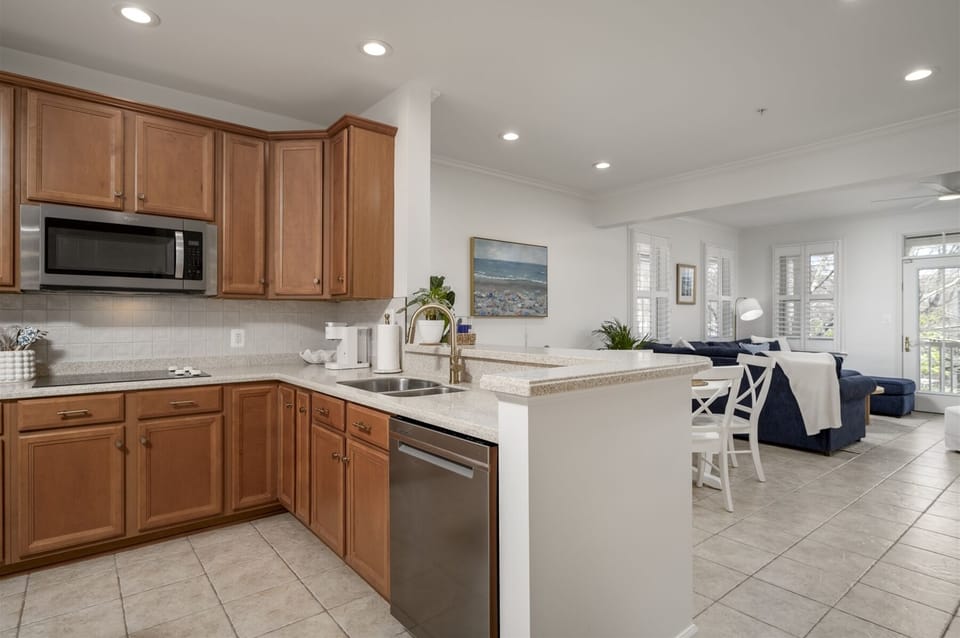 Open concept kitchen