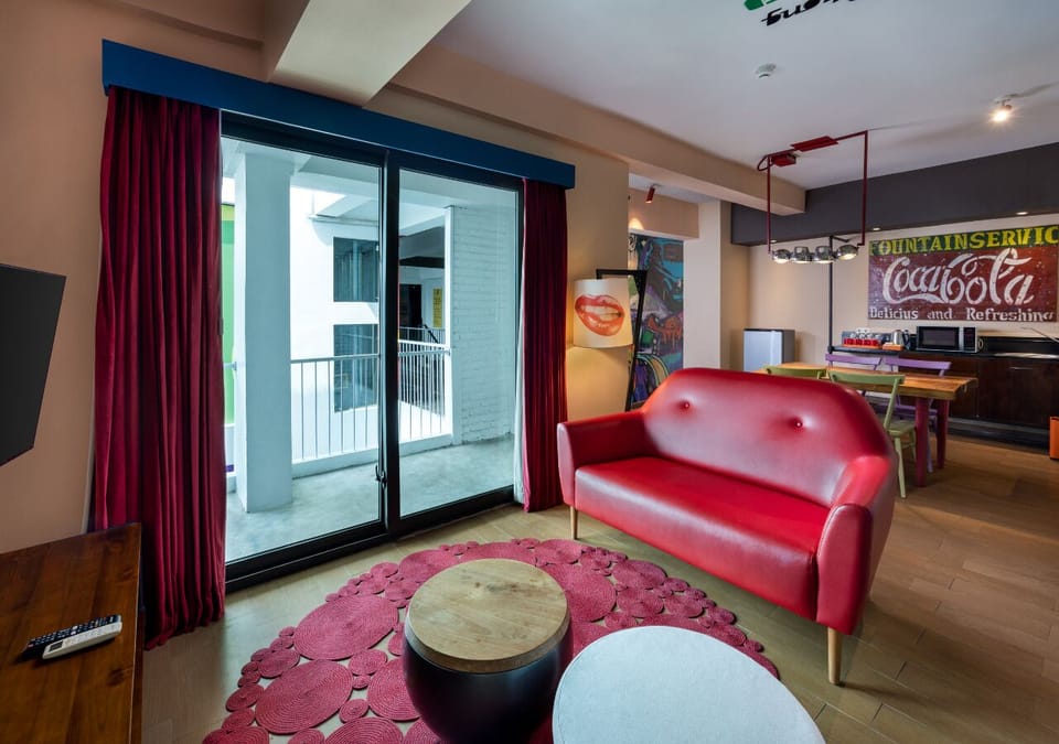 Dash Two Bedrooms - Free 2 Bottles Beer | Living area | Flat-screen TV