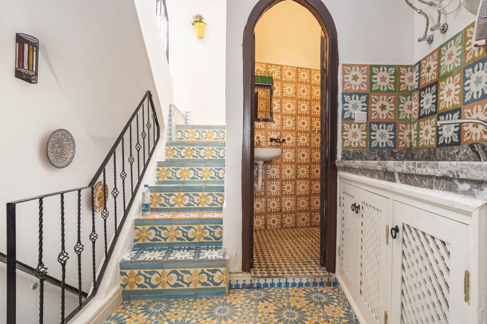 Navigate between floors effortlessly with these stylish stairs.