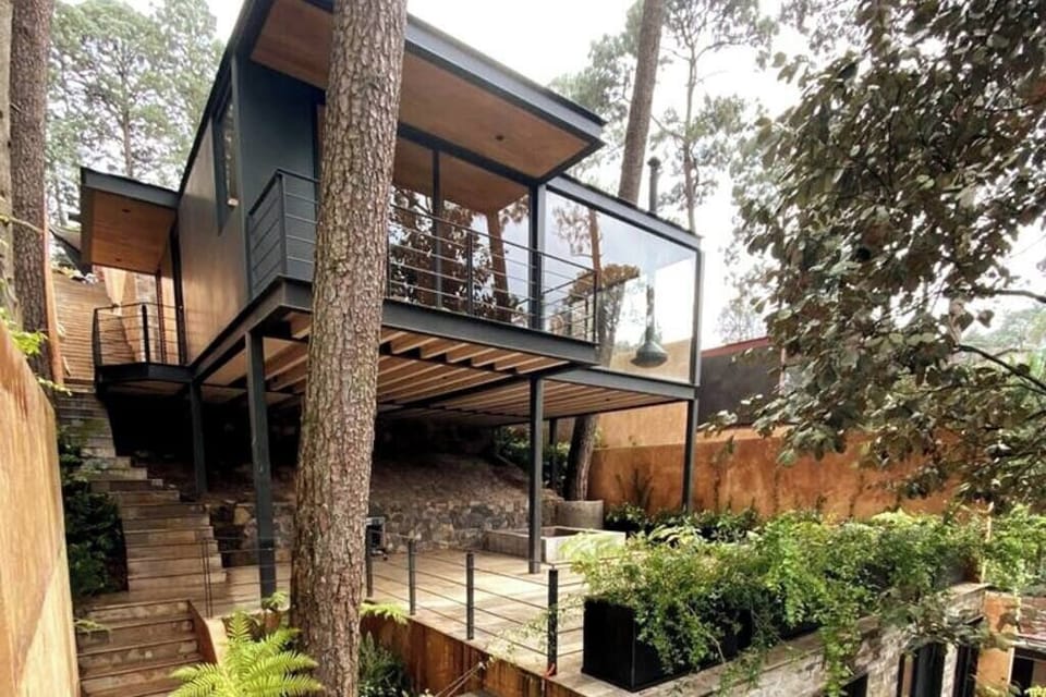 Cabaña con vistas espectaculares al bosque