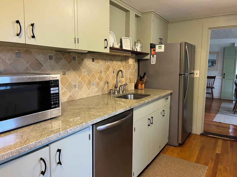 Old house, modern kitchen.