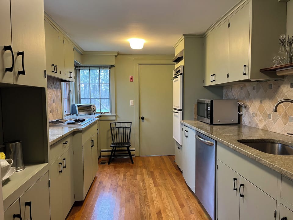Kitchen looking north.