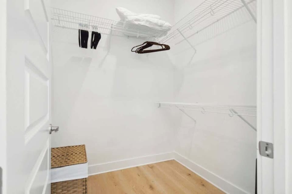 Bedroom #1 features a large walk-in closet.
