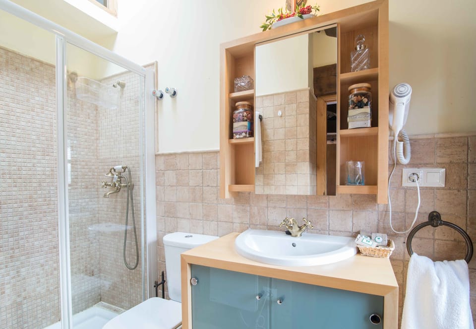 Superior Double Room | Bathroom | Shower, free toiletries, hair dryer, bathrobes