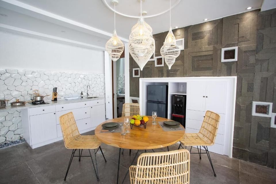Villa, 1 Bedroom | Private kitchen | Fridge, microwave, stovetop, dishwasher