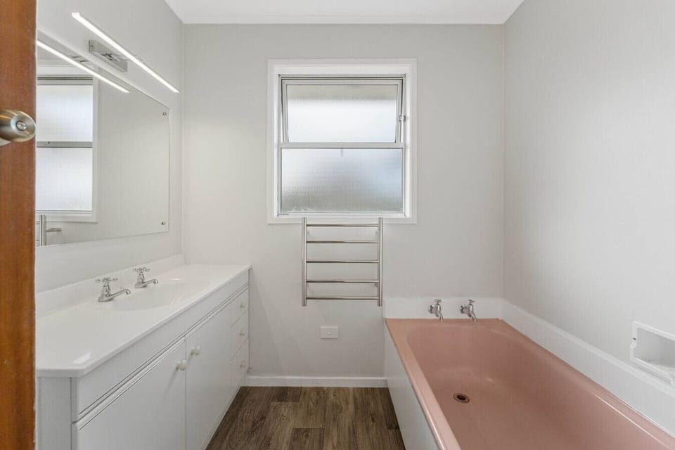 Family bathroom, with a bath