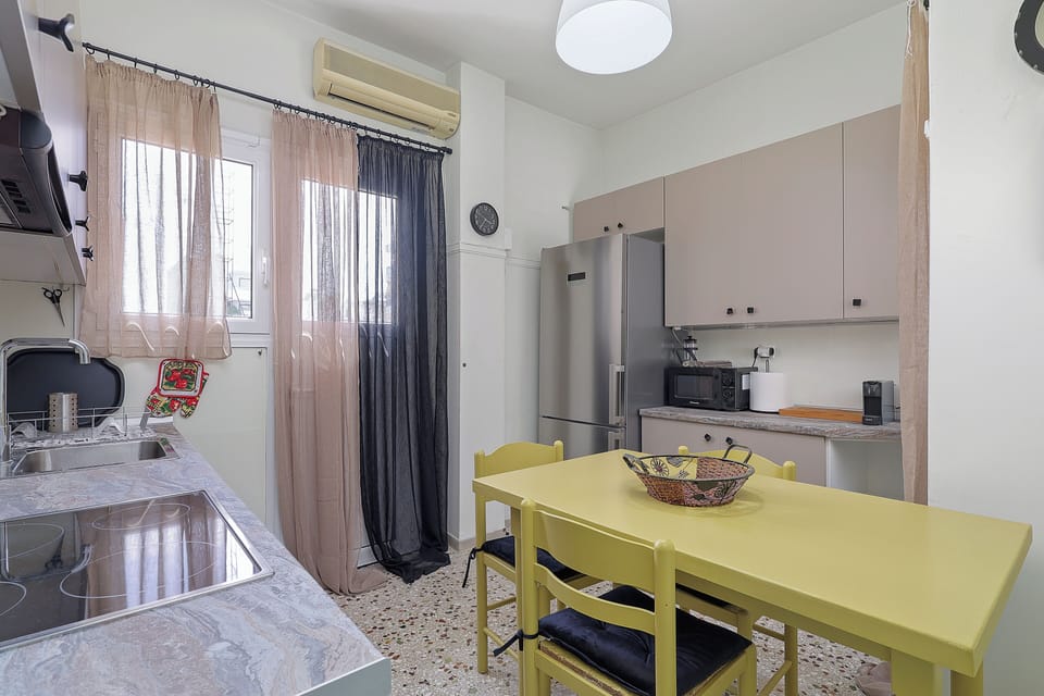 Premium Apartment, Kitchen, City View | Private kitchen | Full-size fridge, microwave, oven, dishwasher