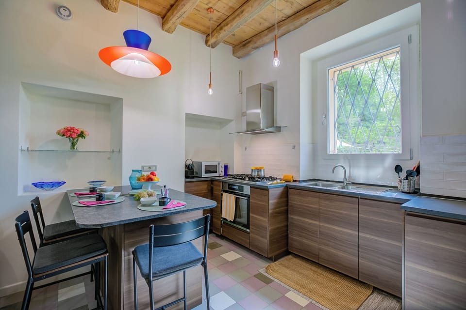 Family Villa, Multiple Bedrooms, 2 Bathrooms, Mountainside (Villa Tagini Timeless Elegance and) | Private kitchen | Fridge, microwave, oven, stovetop