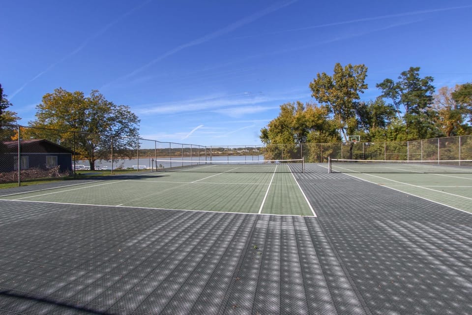 Enjoy access to the tennis courts for a little friendly competition or morning exercise during your stay.