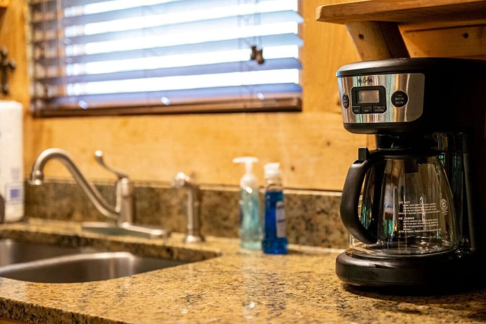 A standard coffee pot is provided for the coffee lovers in your group.