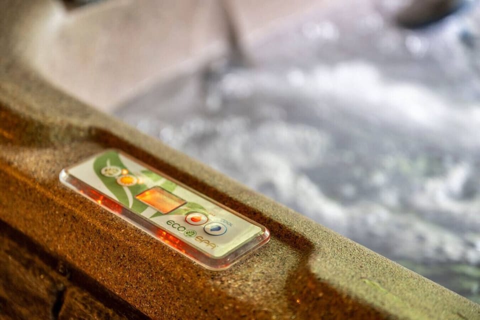 Relax and enjoy the hot tub.